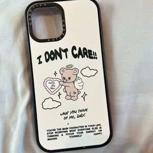 Casetify top girl studio I don't care bear iPhone 12 Pro Max case